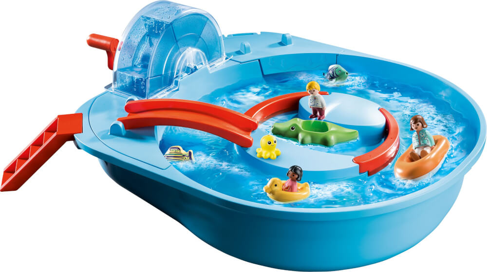 Splish Splash blue plastic water park set - Playmobil