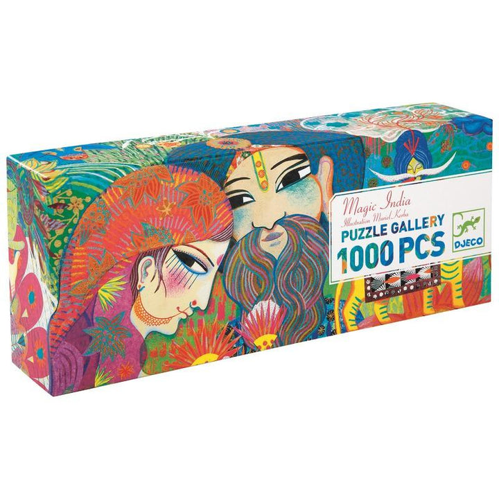 Magic India Puzzle Gallery + Poster 1000-pc Djeco Puzzles