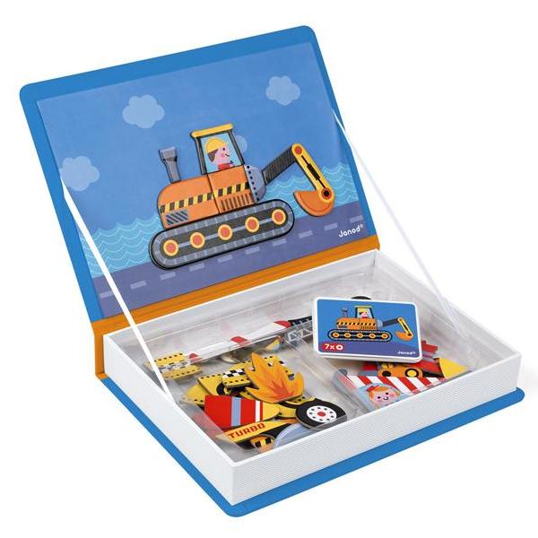 Vehicles Magnetic Book Game Janod Magnetic Book Games