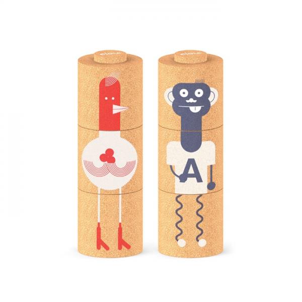 3 Piece Cork Totem Stacking Toy