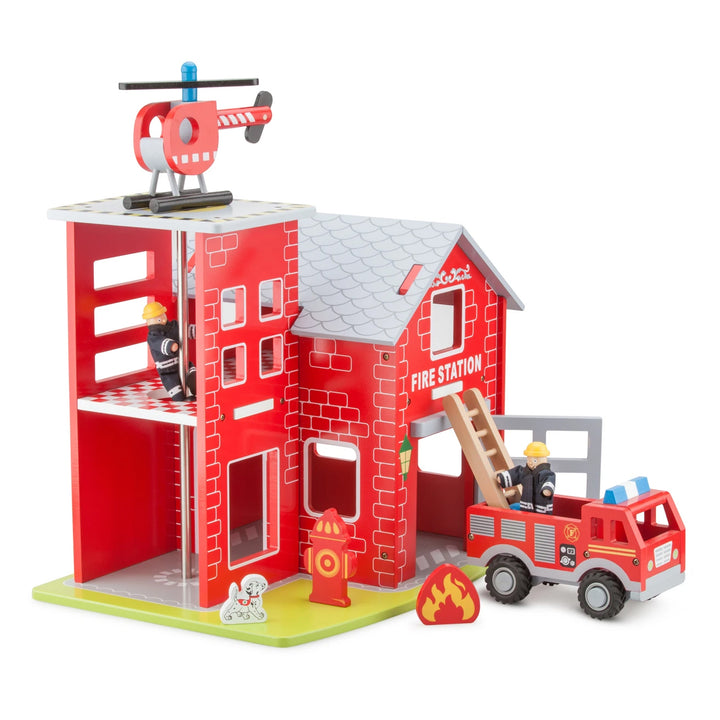 Complete Fire Station Play Set New Classic Toys Pretend and Role Play