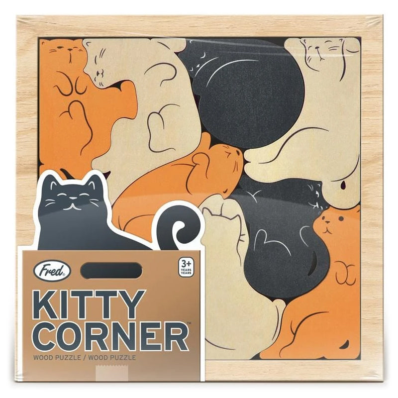 Wood Puzzle - Kitty Corner Fred Puzzles