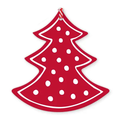 礼品标签 - 圣诞树形礼品标签