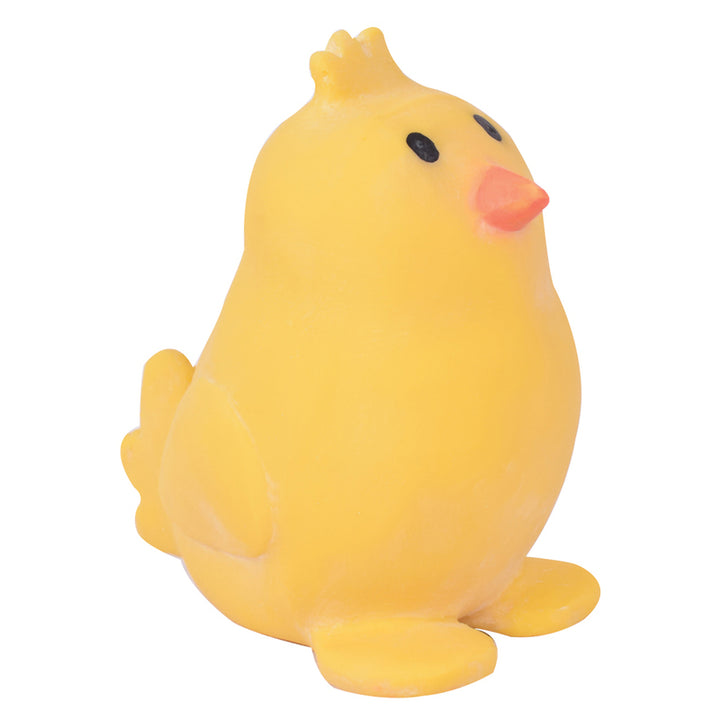 Yellow Rubber Chicken baby rattle Teether Toy
